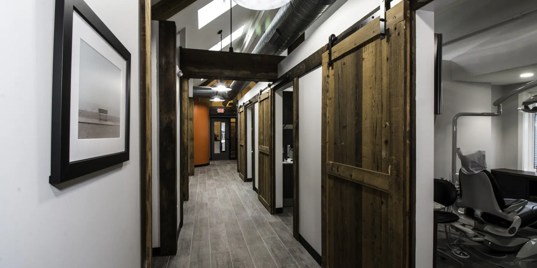 The corridor through Westport Dental Associates.