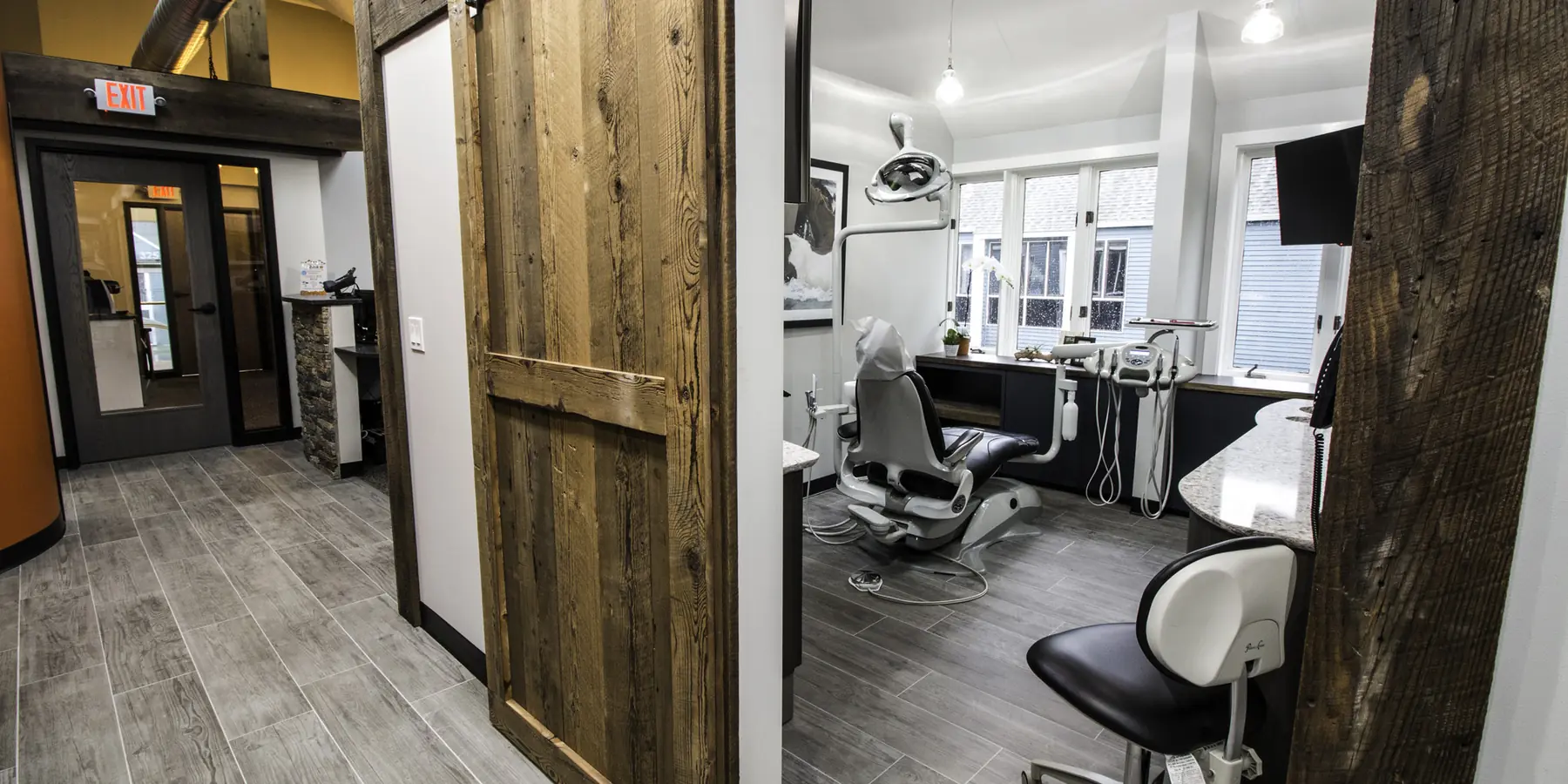 The corridor through Westport Dental Associates.