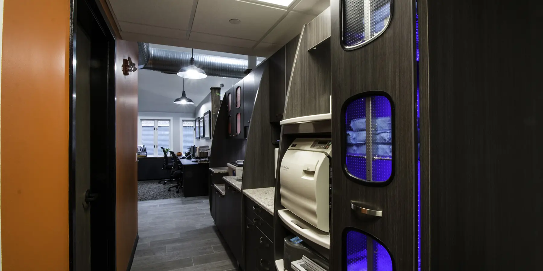 The sterilisation area at Westport Dental Associates.