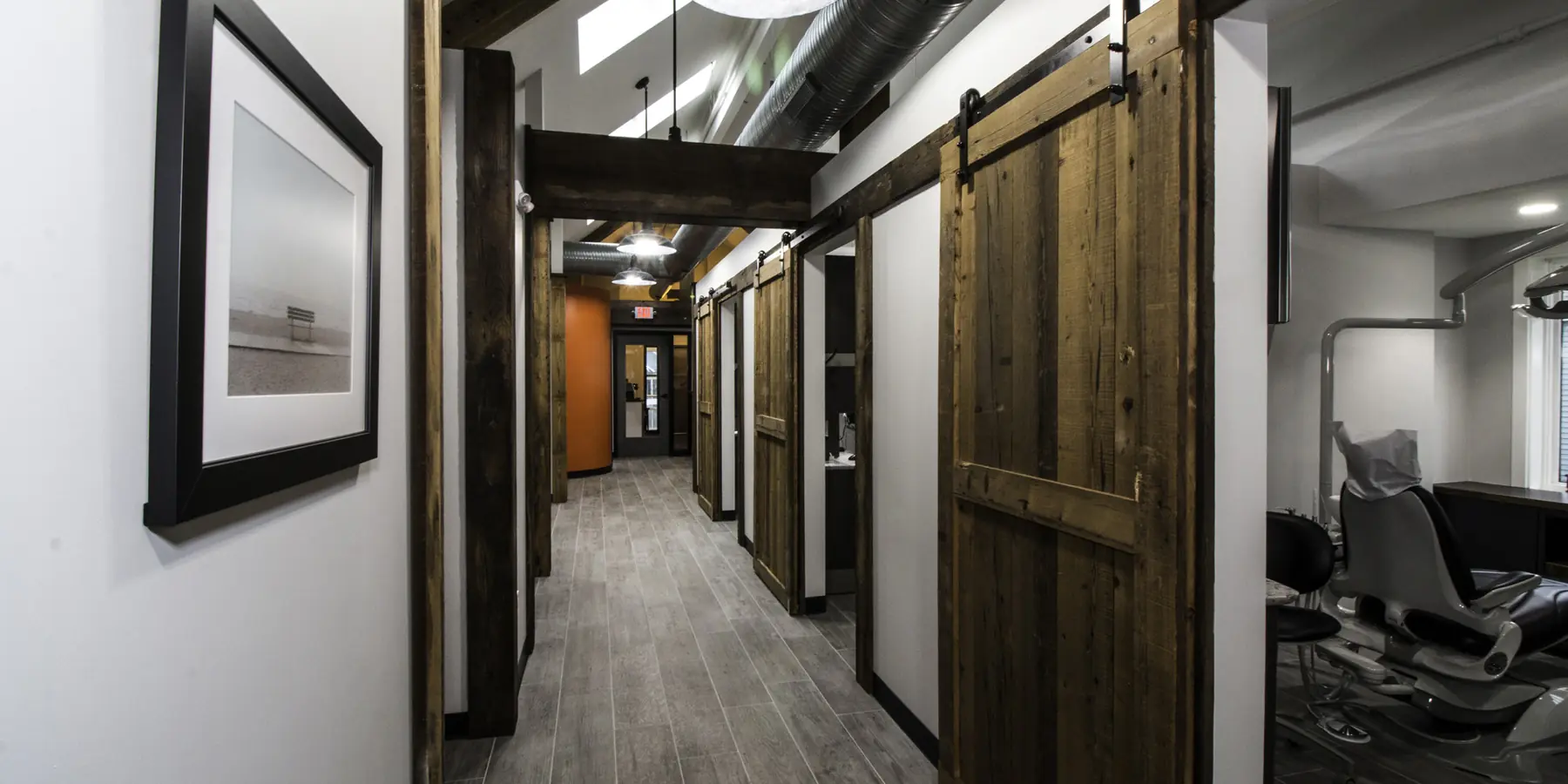 The corridor through Westport Dental Associates.