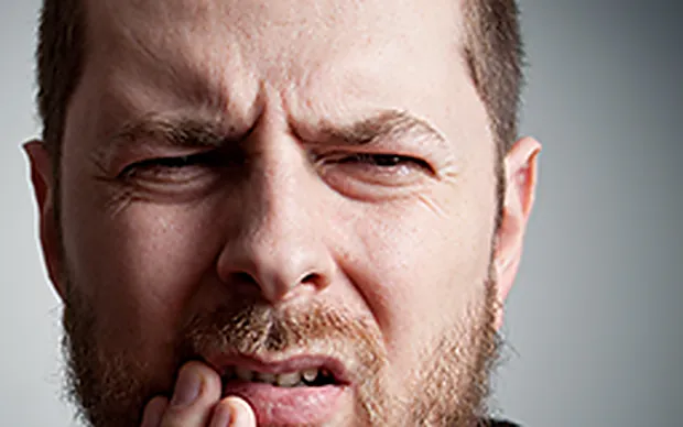 A patient in dental pain.
