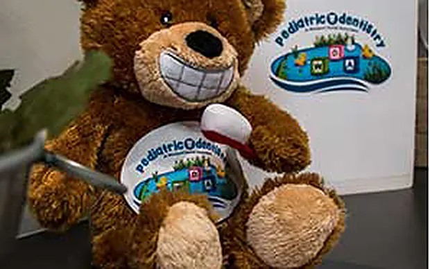 A Pediatric Dentistry of Westport teddy bear.
